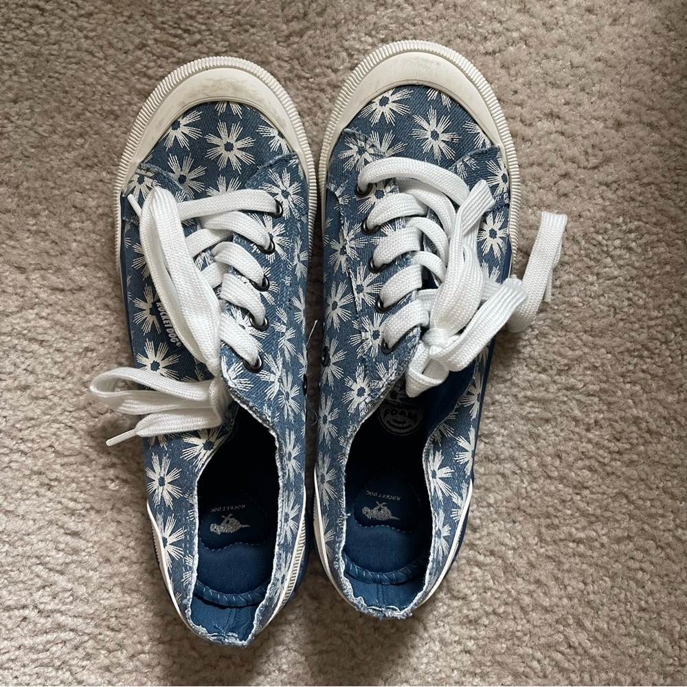 Rocket Dog Denim Floral Sneakers